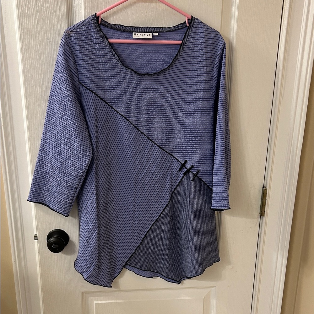 Habitat Women's Textured Blue Blouse